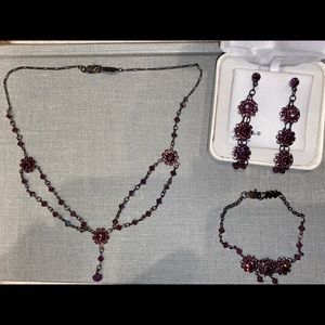 Bellagio Purple Jewelry Set- Swarovski Crystals
